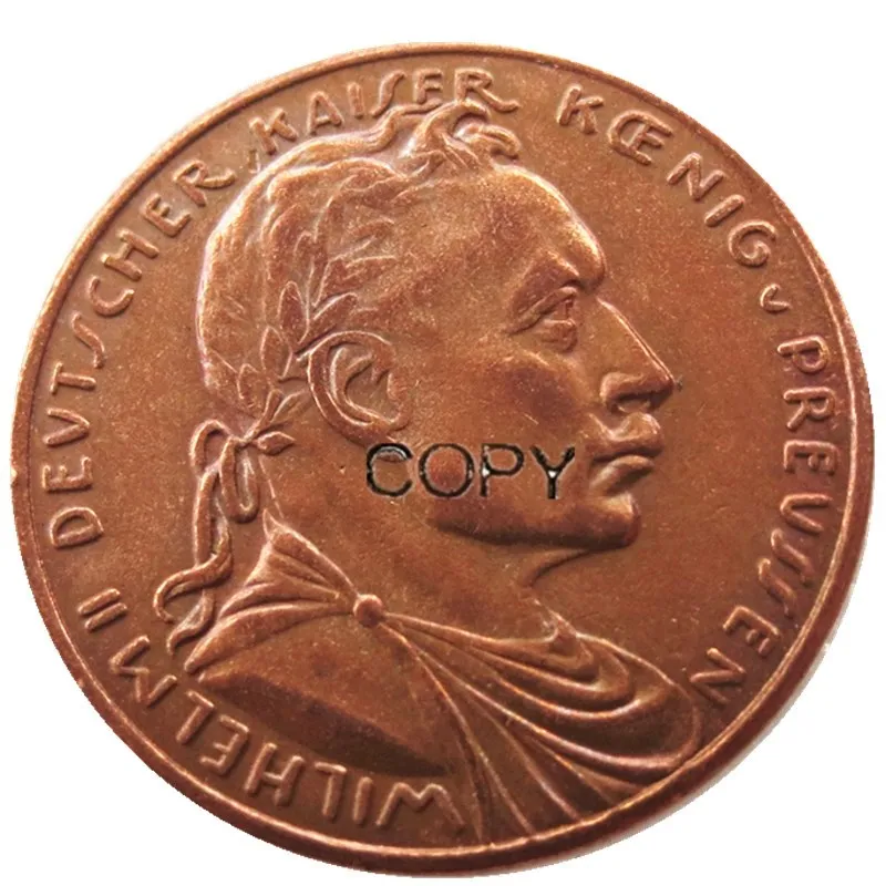 

Немецкий S. Копия позолоченной или медной монеты 20 mark 1913 - Wilhelm II