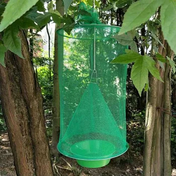 

Folding Ranch Fly Trap The Most Effective Trap Fly Catcher Killer Flies Cage Anti-corrosion And Sun-proof