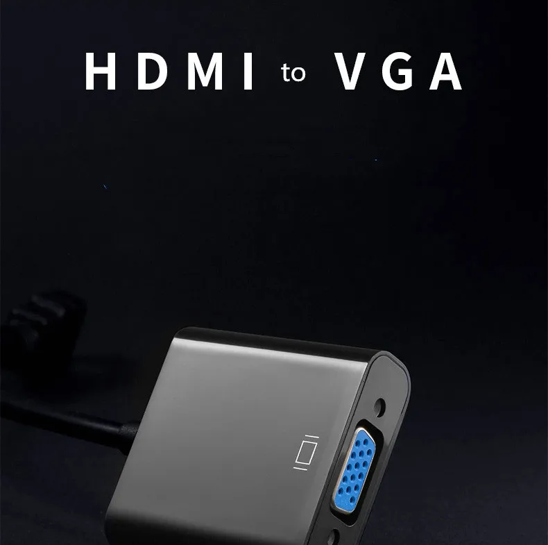 Высокое качество HDMI в VGA адаптер мужской в Famale конвертер адаптер 1080P цифро-аналоговый видео аудио для ПК ноутбук планшет