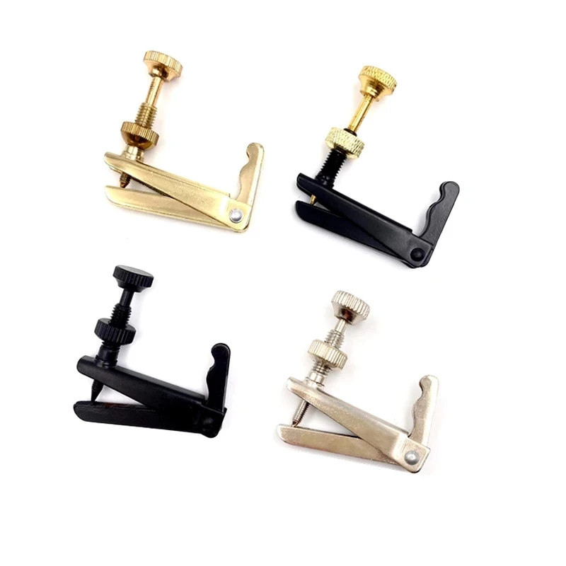 4pcs viola fine tuners Spinner Adjuster Black/ Golden/Silver viola strings adjuster tuners Strings Hooks viola Parts Accessories