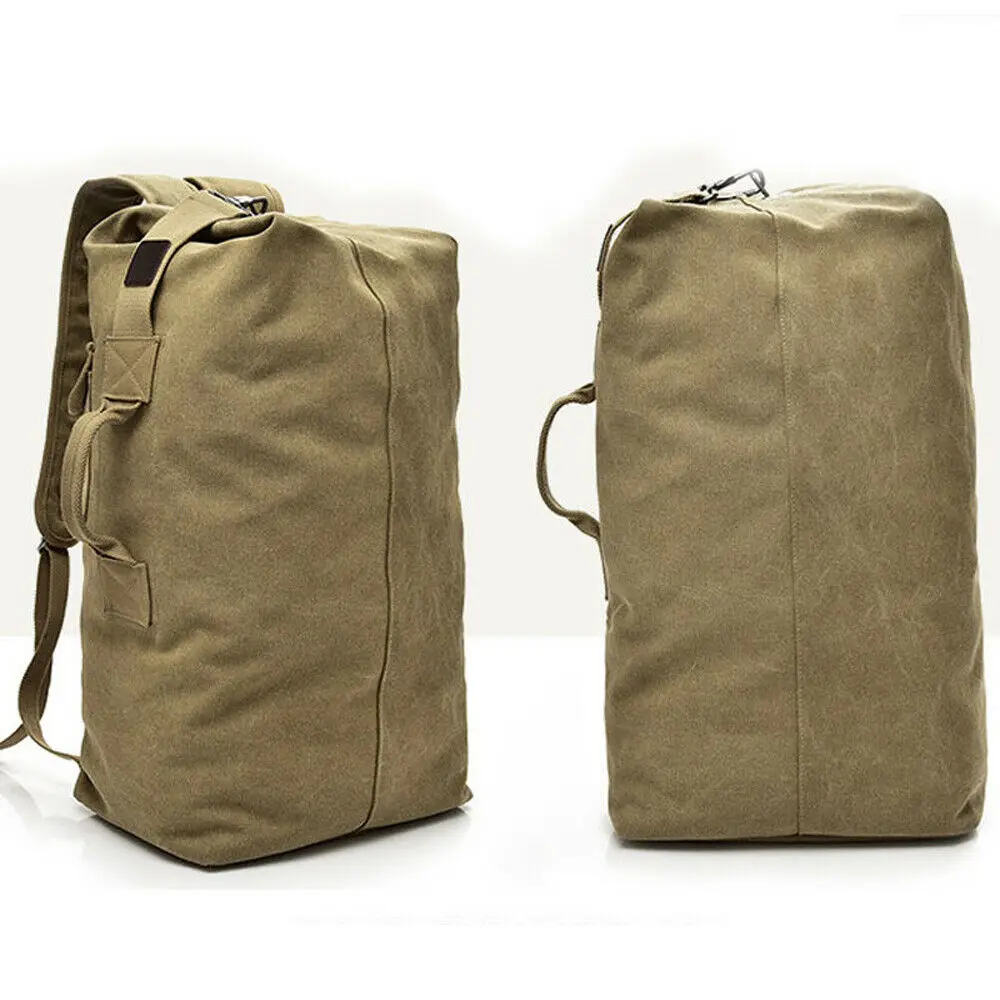 

Outdoor travel large capacity men's backpack multi-purpose canvas hiking mountaineering military backpack shoulder bag