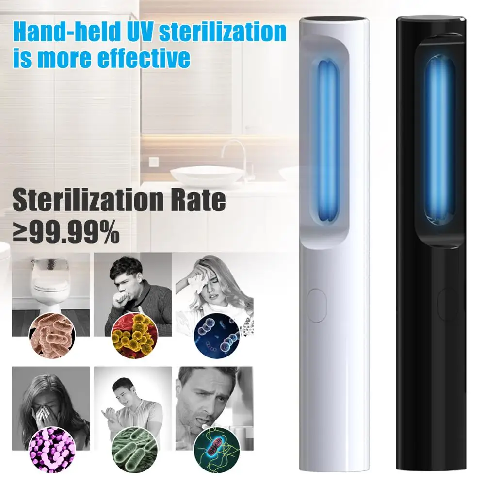 

UV Disinfection Lamp Portable Ultraviolet Sterilizer Handheld Ultraviolet Sterilization Lamp Used For Home Office Travel