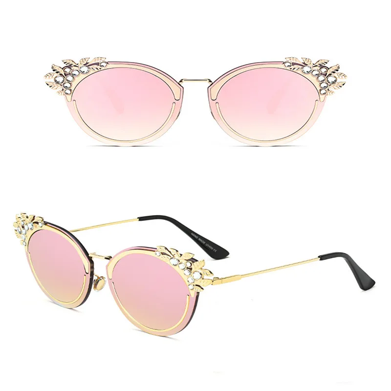 Hot selling Women Sunglasses brand fashion diamond glasses femalefashion sunglasses