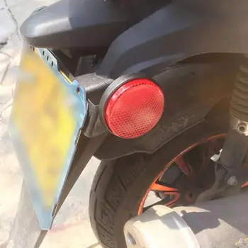 

1Pc Round Red Reflective Warning Stickers Safety Plate Sign Car Screw Patch On Safety Bike Reflector Caravan Lorry Motorcyc F2D2