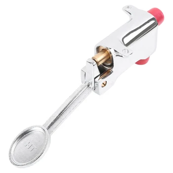 

Stainless Steel Floor Foot Pedal Control Switch Taps Valve Faucet Copper Basin Single Water Control Valves