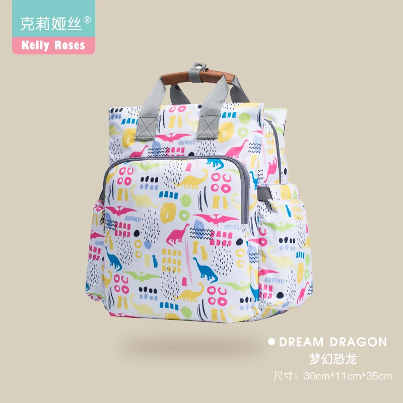 Aboutbaby, модная сумка для подгузников для мам и мам, большой дорожный рюкзак для кормления, дизайнерская сумка для детских колясок, рюкзак для детских подгузников - Цвет: Dreamy Dragon