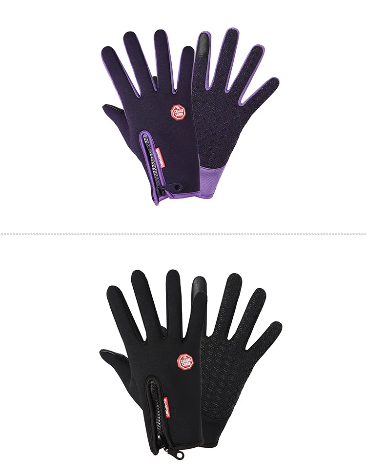 New Winter Mens Warm And Wind-proof Waterproof Gloves Ladies Non-Slip Touch Screen Ski Fashion Riding Women Gloves