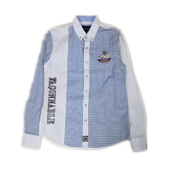 

faconnable Embroidery shirt camisa masculina Men Long Sleeve Dress Shirts 100%Cotton Social hombre eden park chemises homme