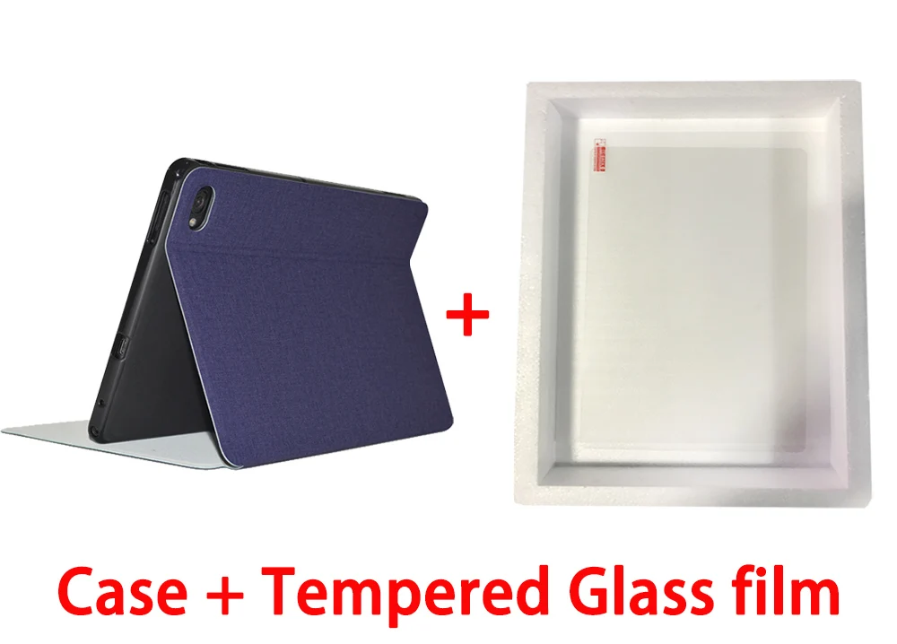 blue-Tempered film Newest Stand Case for Teclast T30 10.1" Tablet PC Silicone soft shell Protective Case Cover+ film gfits - Цвет: blue-Tempered film
