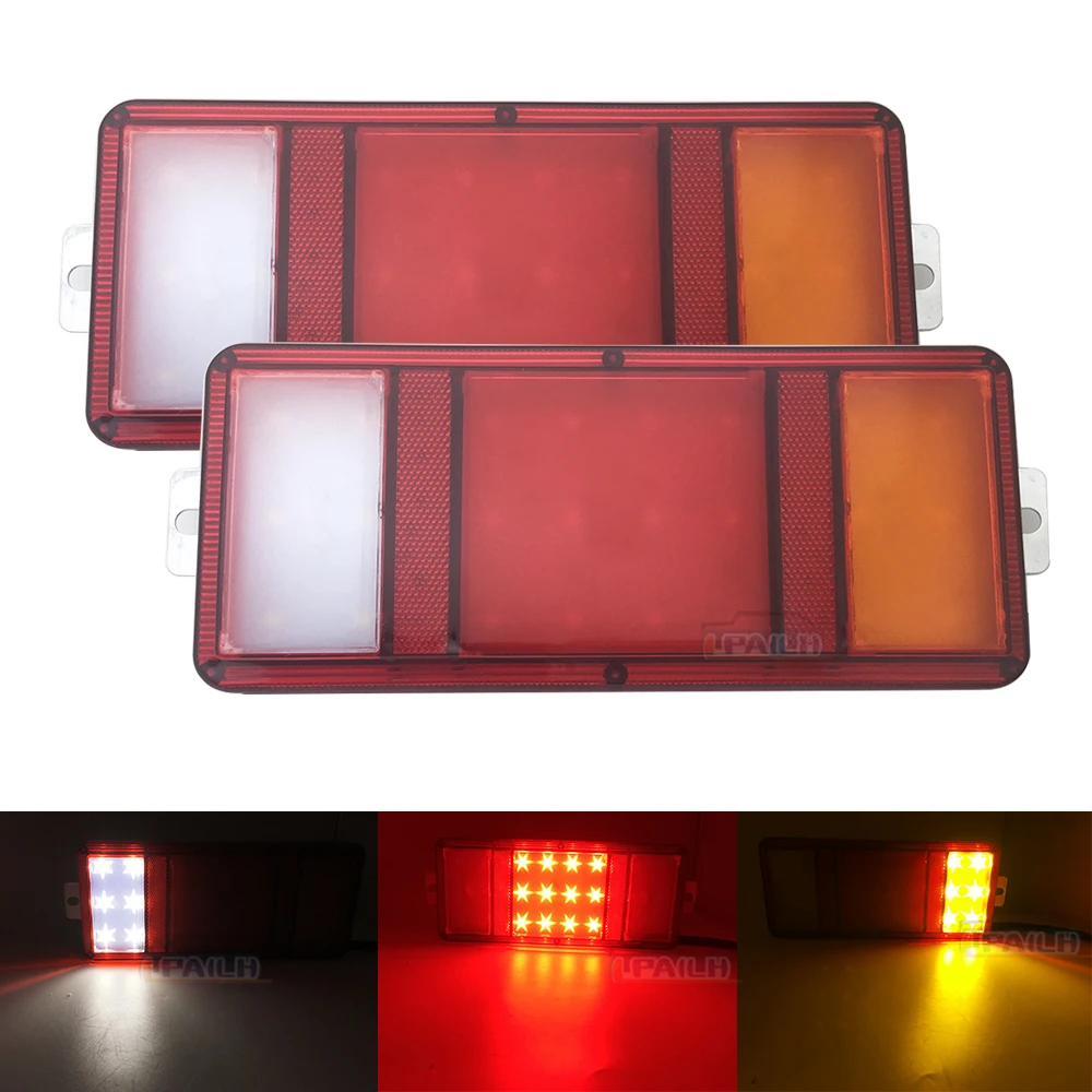 2x24 Вт водостойкый led автомобиль грузовик задний фонарь задние фары на прицеп