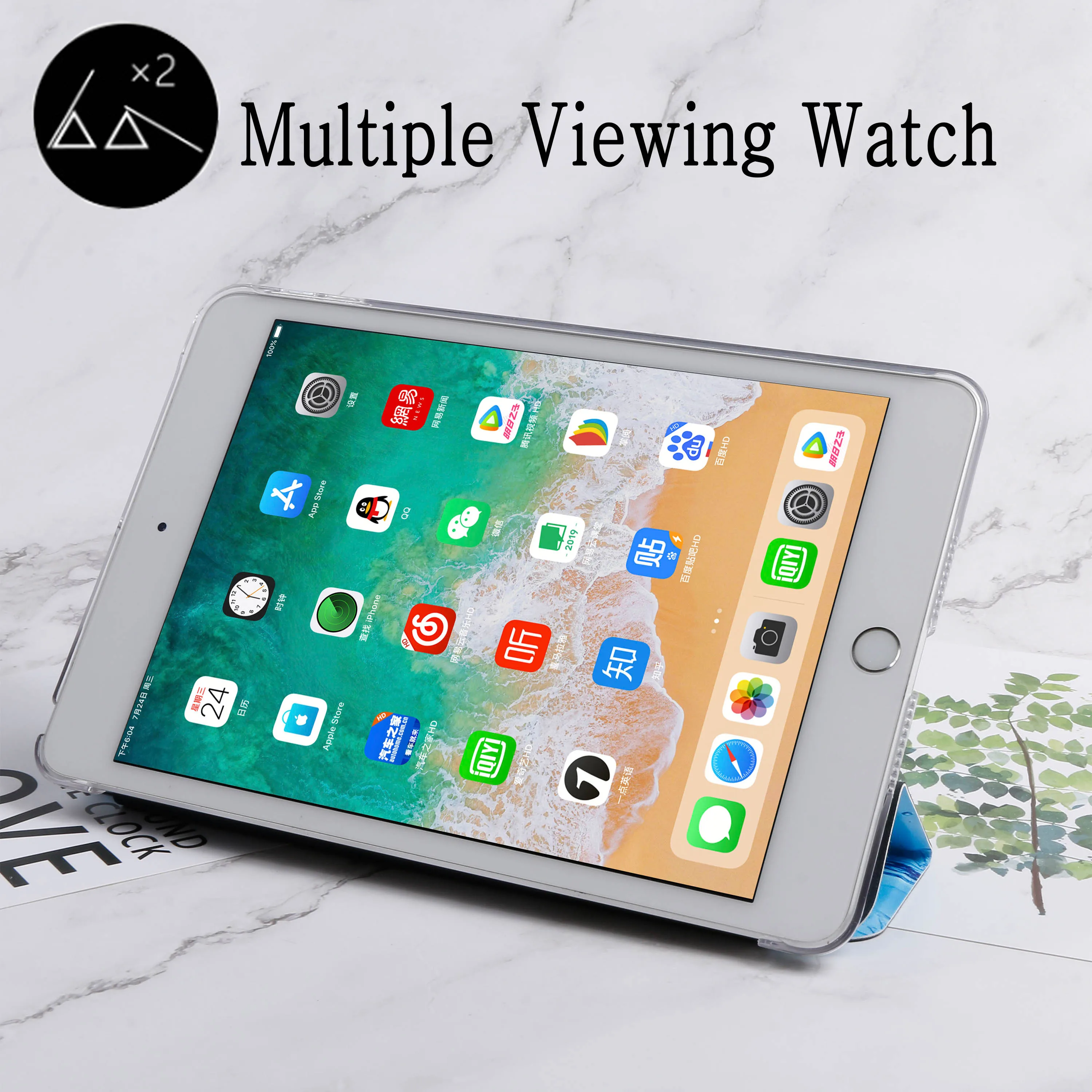 Чехол подставка из экокожи для iPad Air 2 9 7 дюйма A1566 A1567|Чехлы планшетов и