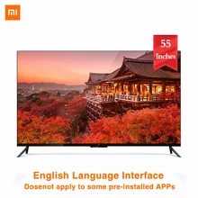 Xiaomi tv 4 55 дюймов 4K смарт ультра тонкий телевизор с настенным и настольным ультра узким металлическим каркасом 2 ГБ 8 ГБ Смарт ТВ
