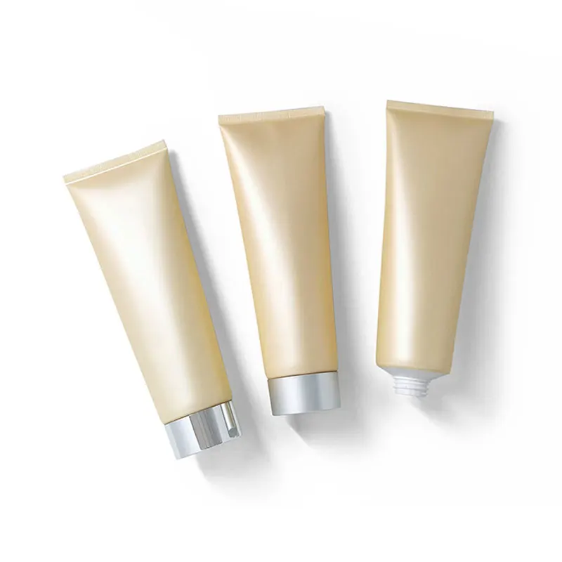 200ml Matte Soft Tubes Beige Squeeze Bottle Refillable Makeup Tools Accessories Sunscreen Cream Hose Containers 30pcs/lot