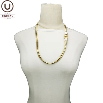 

UKEBAY New Designer DIY Handmade Jewelry Women Gold Necklaces Pearl Accessories Wedding Jewelry 4 Colors Luxury Necklace Party