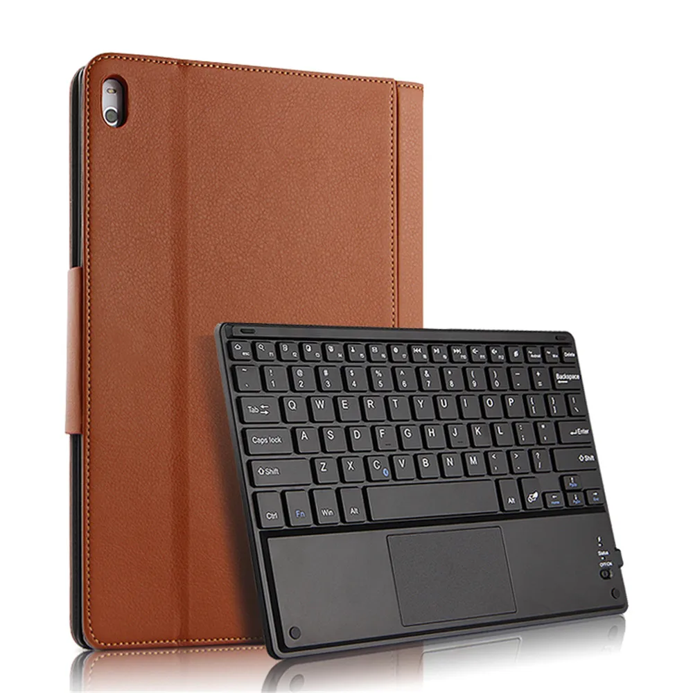 Чехол с клавиатурой Bluetooth для lenovo Tab 4 10 Plus, 10,1 дюймов, чехол для планшета, Ретро кожа, откидная подставка, клавиатура, защитный чехол для планшета