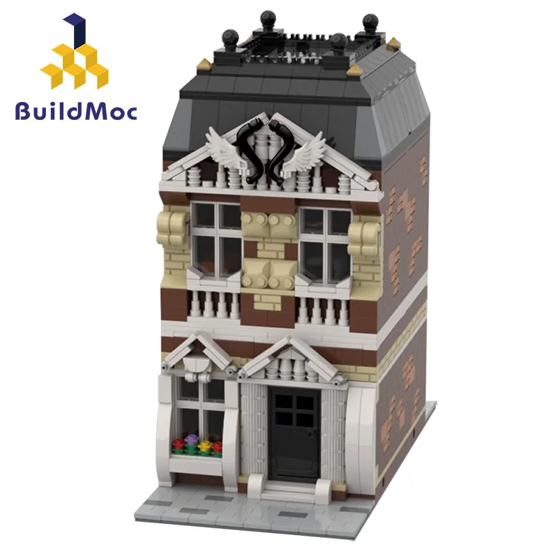 

MOC-35957 Modular House Construction Street ViewBuilding Blocks Model Educational Toy Boy Birthday Present