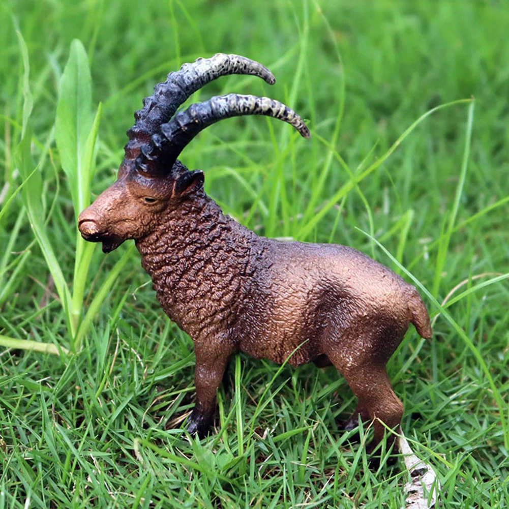Моделирование коллекционные игрушки ручной работы на ферме Коза овца модель животного fuguurine игрушка ремесло украшение стола детские развивающие игрушки