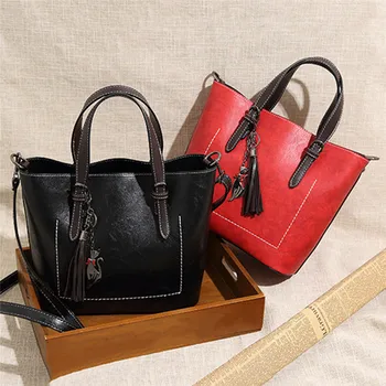 

women's Shoulder Bag Solid Color Tassel Elements Fashion Trend Single Product Simple Casual Mobile Messenger Bag