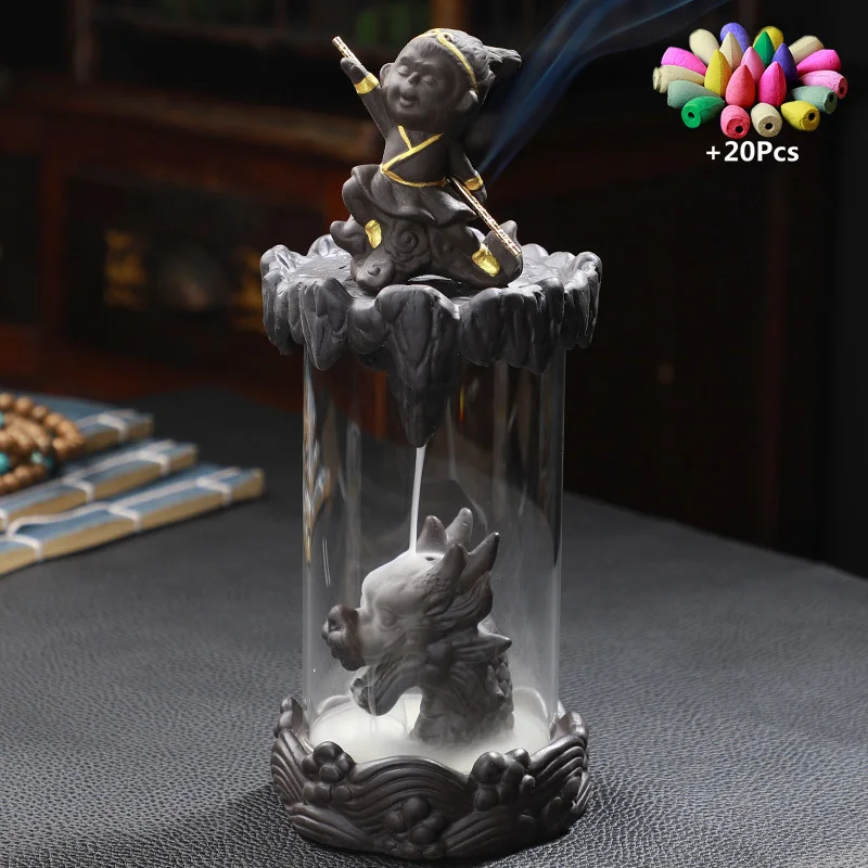 Ветрозащитная горелка с водопадом Dragon ароматическая Natak Sun Wukong The Monkey King для дома