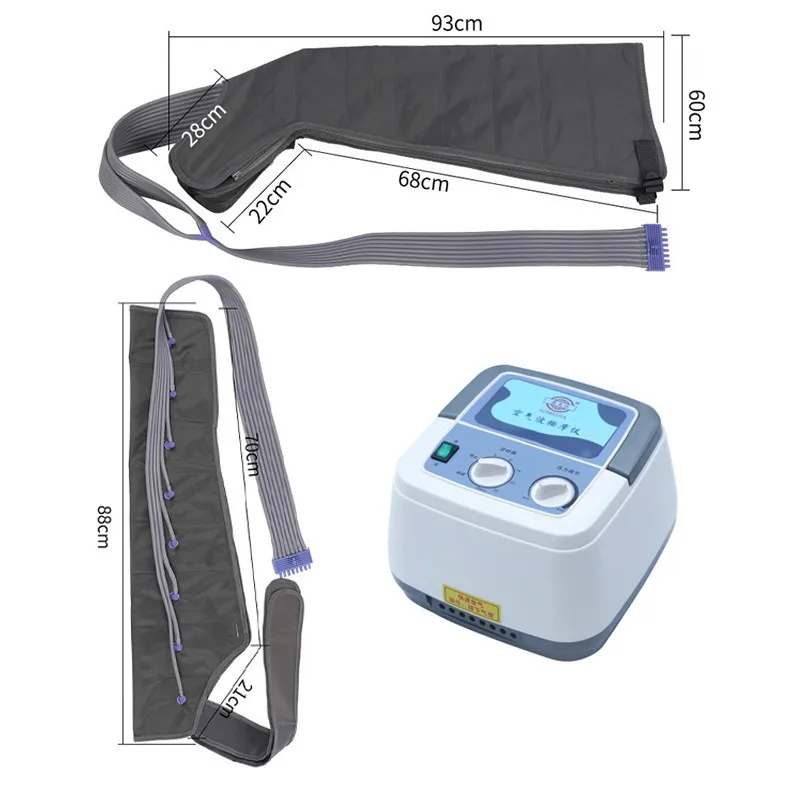 8 шт Электрический воздушный компрессионный массажер талии руки ноги обертывания для стоп, лодыжек до середины икры массаж Presoterapia боль Relax Здравоохранение - Цвет: Upper lower limbs