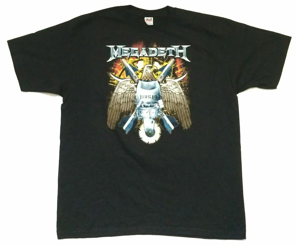 Megadeth Gigantour Eagle Tour 2005 черная футболка Новинка официальный NOS USA CDN Топы Оптовая
