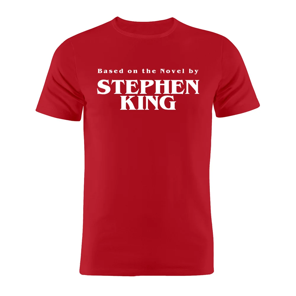Футболка унисекс из хлопка с изображением клоуна из мультфильма Стивен Кинг, Забавный силуэт, Подарочная футболка