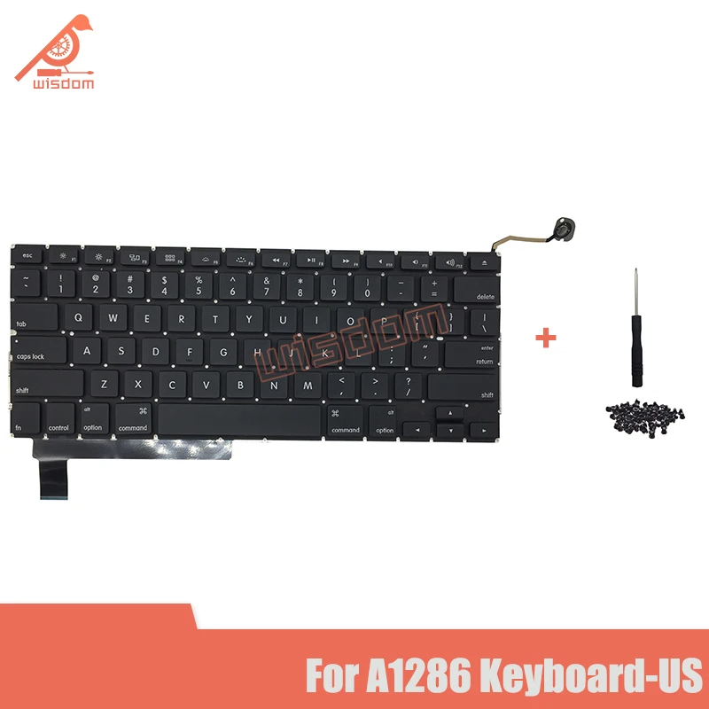 

Brand New keyboard for Macbook Pro15" A1286 US keyboard with keyboard screws MD318 MD322 MB985 2009-2012 yeaer