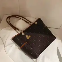 Новинка, Микки Маус сумки, большая вместительность, женская сумка на плечо из искусственной кожи, женская сумка, женская сумка для покупок, женская сумка