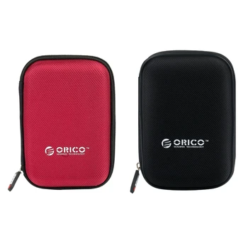 

ORICO 2 Pcs Phd-25 2.5 Inch Hdd Protection Bag Box for External Hard Drive Storage Protection Case for Hdd Ssd(Red & Black)