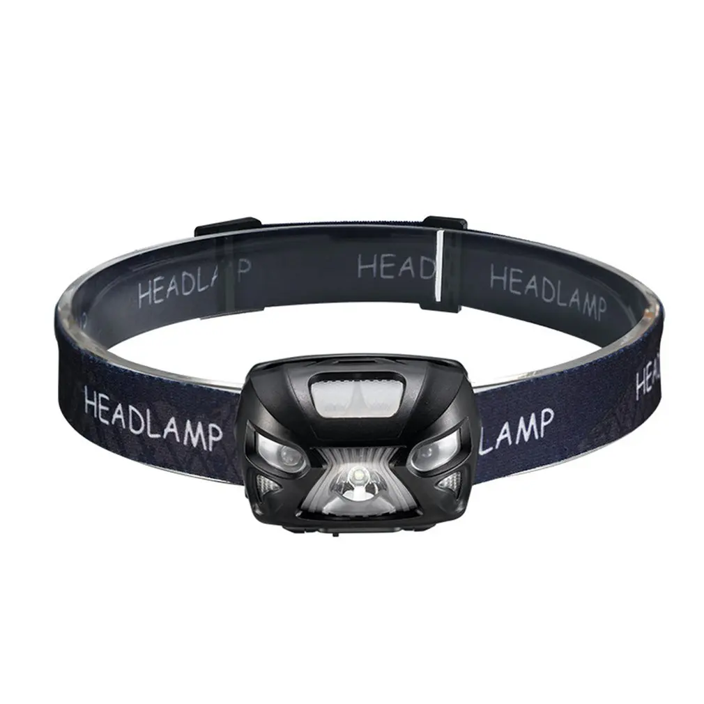 Portable Usb Charging Sensor Headlights Led Night Running Sensor Lights Night Fishing Supplies Headlights - Цвет: black