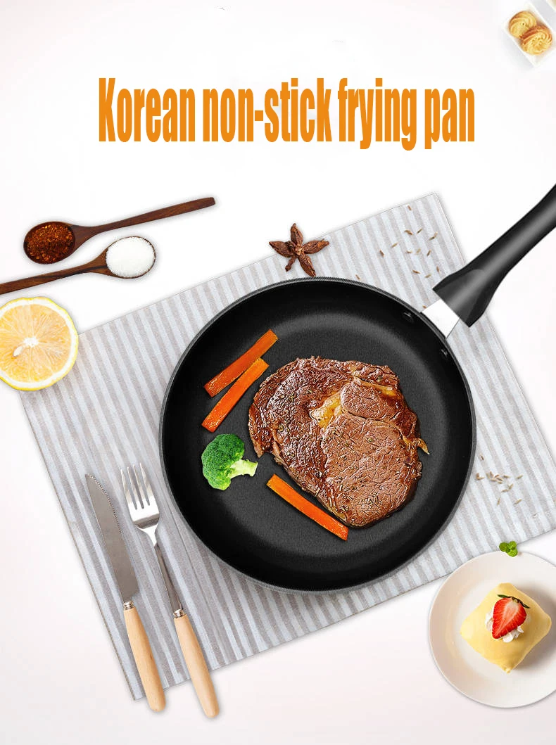 26cm thickening bottom pan frying pan non-stick pan no smoke