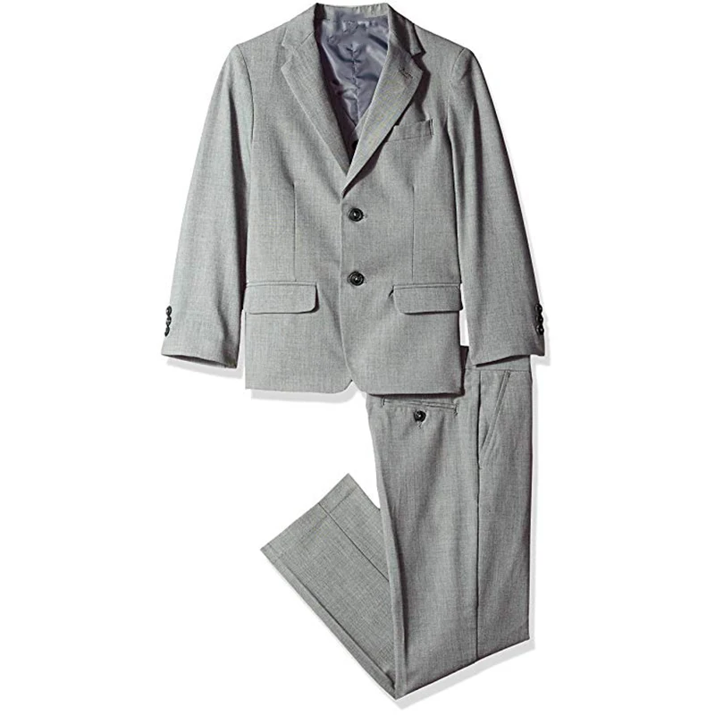 Light Grey Костюмы в свободном стиле, темно-серый цвет для свадьбы, свободная версия, свадебные костюмы для жениха, вечерние костюмы для мужчин, торжественный Блейзер, костюм из 3 предметов - Цвет: Light Grey