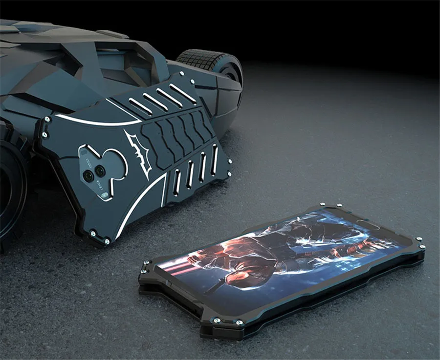 Чехол для huawei mate 10 Lite 20 Lite Бэтмен роскошный Doom сверхмощный бронированный металлический алюминиевый чехол s для Honor 8x Play 9 20i