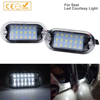 

2Pcs Super White LED Courtesy Door Light Car Accessories Interior Lamps For SEAT Alhambra Leon Toledo