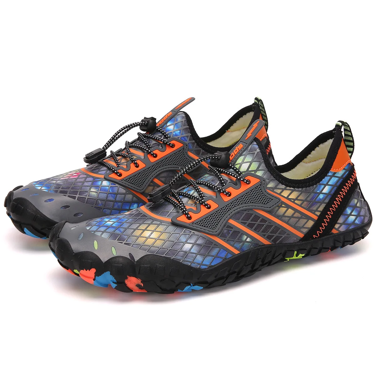 

2019 Men Women Aqua Shoes Summer Beach Wading Shoes Swimming Quick-Drying Breath Rubber Reef Non-slip On surf Unisex Water Shoes