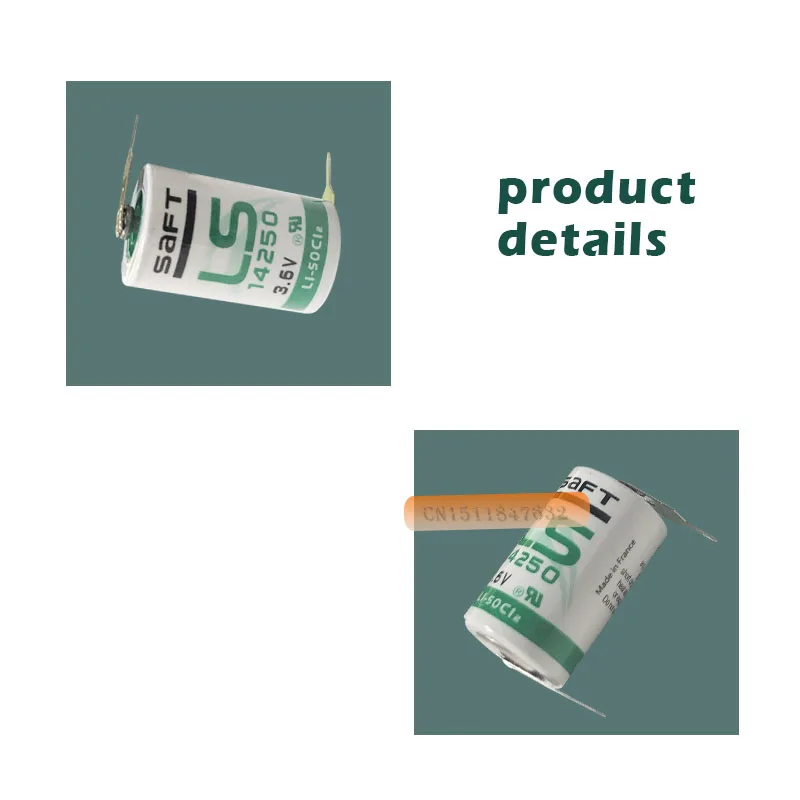 5 шт./лот новый оригинальный САФТ LS 14250 LS14250 1/2 AA 1/2AA 3,6 В 1250 мАч ПЛК литиевая Батарея с контактами Бесплатная доставка