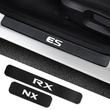 4 шт. Автомобильная дверная наклейка для порога для Lexus RX 300 330 IS 250 300 GX 400 460 UX 200 NX LX LS GS ES CT200h Fsport аксессуары для тюнинга автомобиля
