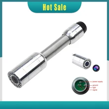 Tête de caméra d'inspection murale, 23Mm, avec 12 lumières Led, tube de vidange, égout, serpent, caméra vidéo, tête de rechange 