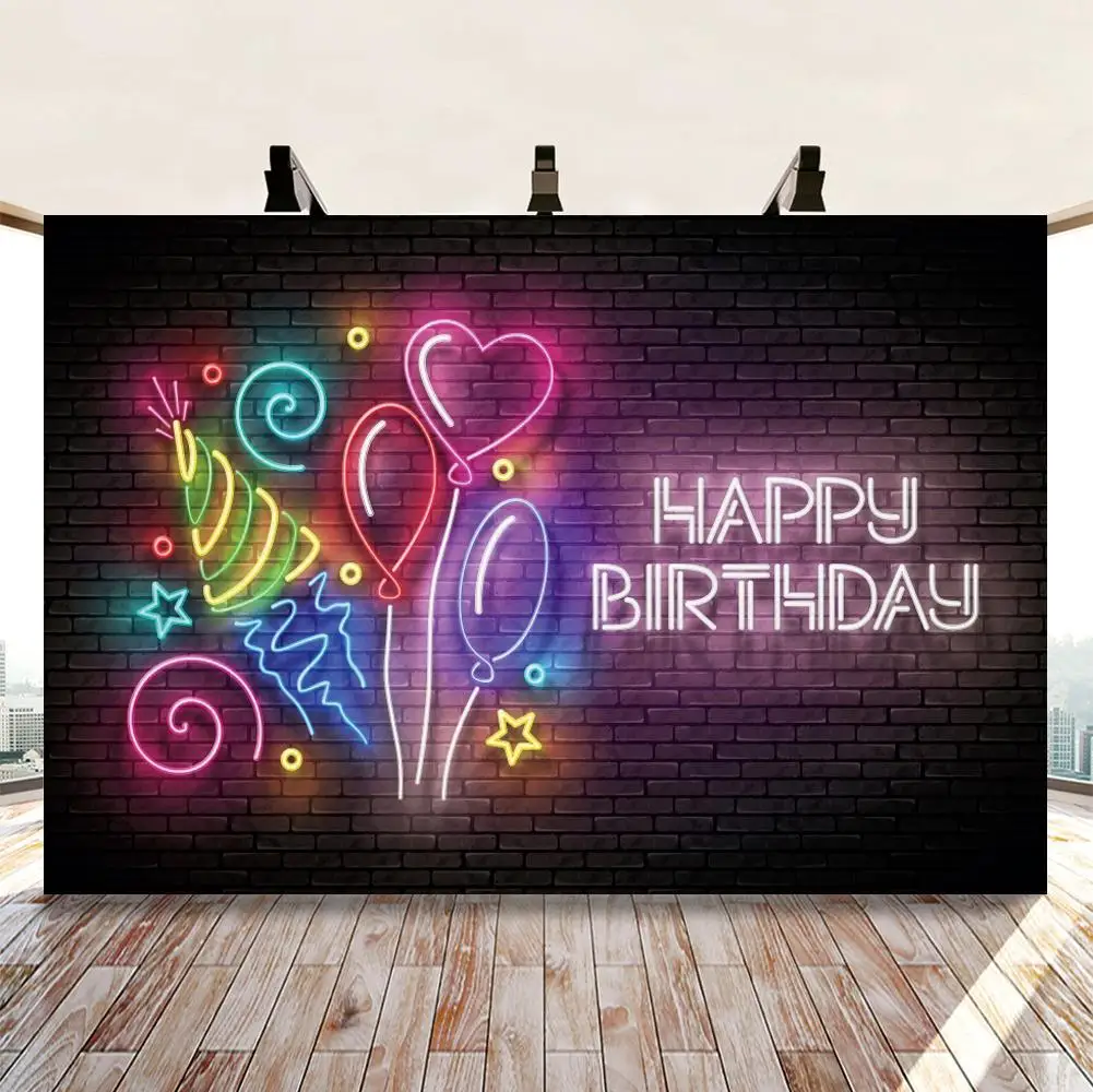 Фон для фотосъемки в стиле ретро с изображением красной кирпичной стены огней