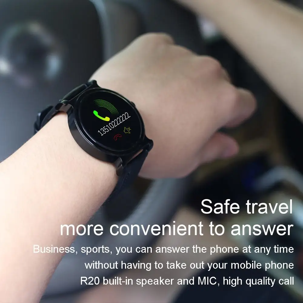 LYKRY R20 Смарт-часы BT 5,0 ответ на телефон siri голос пульсометр Монитор артериального давления мужские деловые часы трекер для xiaomi