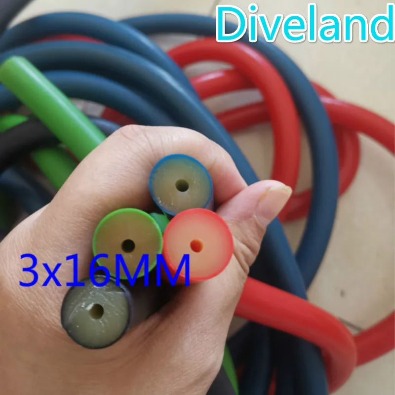 1 Meter Spearfishing rubber tube speargun band ELASTIC latex tube Inter dia 3mm 4mm 5mm 6mm 7mm Out dia 10mm 12mm 14mm 16mm 18mm 4