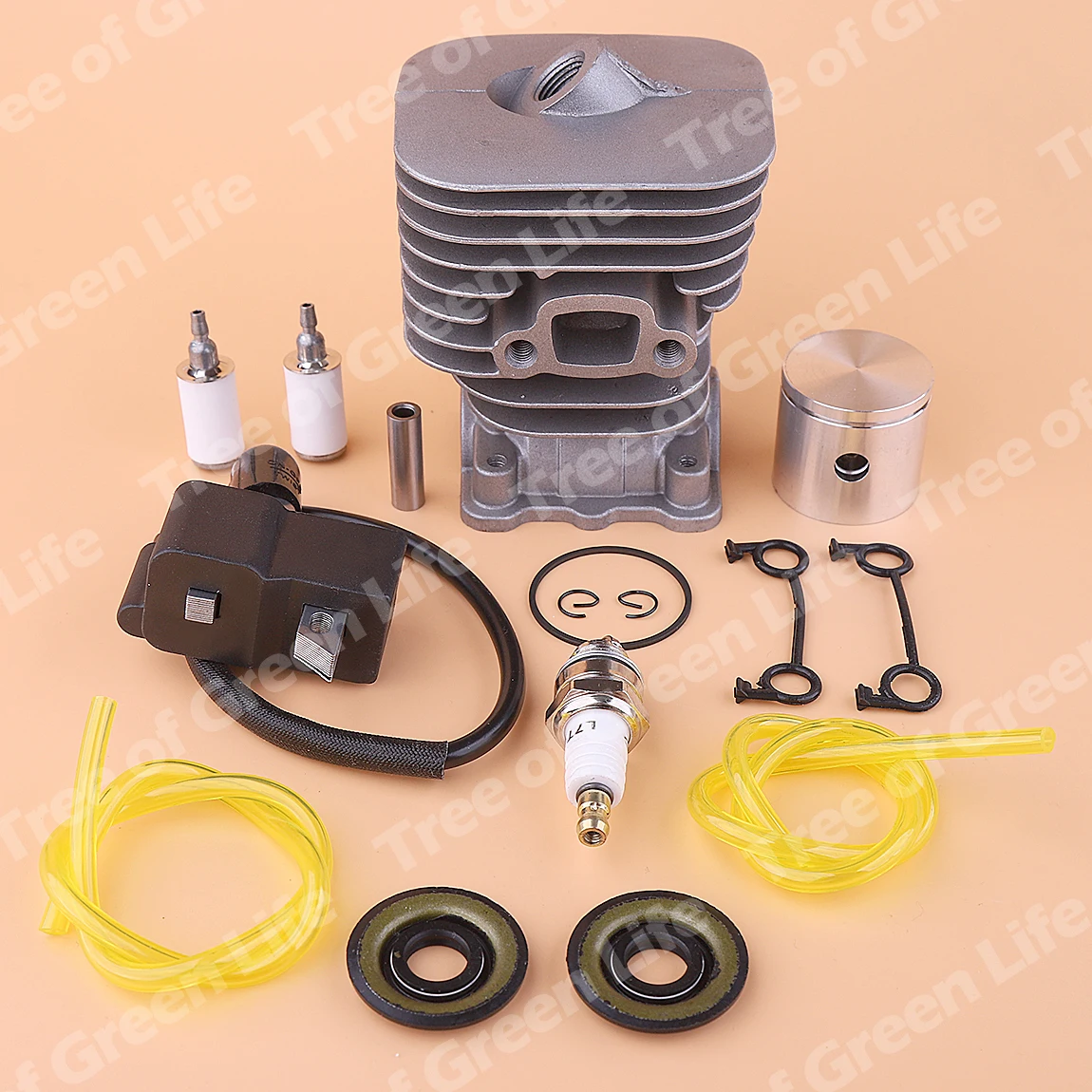 

35mm Cylinder Piston Ignition Coil Kit For Husqvarna 125E 125C 125R 125RJ 125LDX 128C 128L 128LD 128R Fuel Filter Line Oil Seal