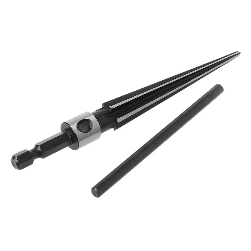 

3-13mm Bridge Pin Hole Hand Held Reamer T Handle Tapered 6 Fluted Chamfer Bit Reaming Woodworker Core Drill Cutting Tool B95A