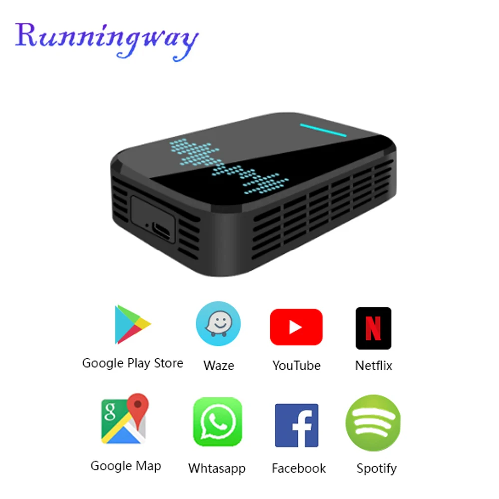 Runningway Android автомобильный радиоприемник неопределенный Carplay с системой 2 + 32G медиа
