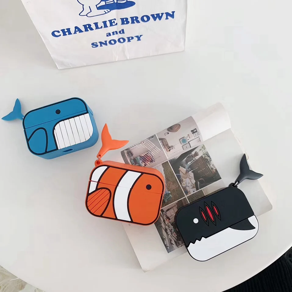 For Apple AirPods Pro Case Cartoon Cute Pattern box Shell Earphone Case For Air pods Pro 3 Cover soft Silicone Protective Fundas (12)