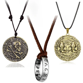 

Game Uncharted 4 Necklace A Thief's End Drake Alloy Necklaces Cosplay Accessories Fashion Men's Jewelry
