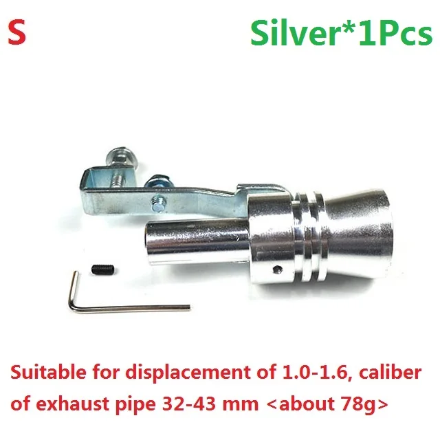 SilverS Motorcycle Car Exhaust Modified Muffler Universal Tail Pipes Sound Turbo Whiste Universal Modification Accessories 2020NEW Hot - Цвет: SilverS