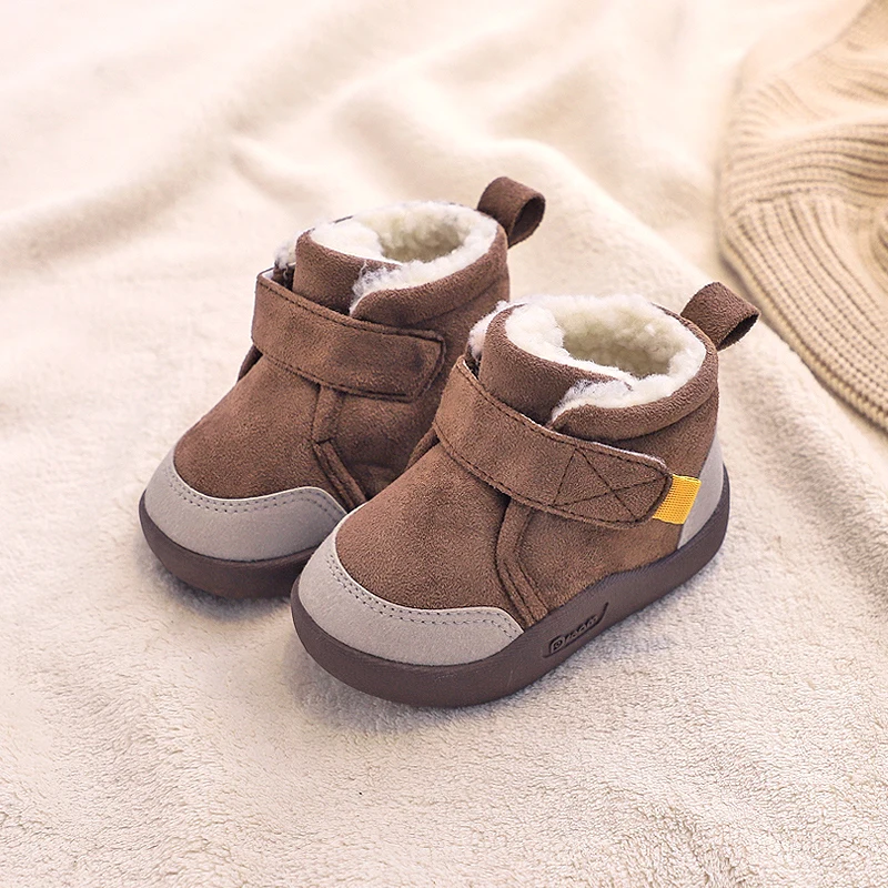 Infant Toddler Boots Winter Baby Girls Boys Snow Boots Warm Plush Outdoor Soft Bottom Non-Slip Children Boots Kids Shoes