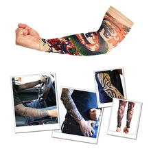 2 шт унисекс крутые Поддельные Временные татуировки рукава тату для рук чулки защита кожи велосипедный нарукавники спортивные Налокотники