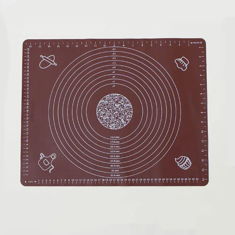 Коврик для выпечки разминающий тесто коврик циновка для роллов жаропрочный вкладыш мука прокатки весы коврик утолщение 1 шт. Кондитерские популярные силиконовые выпечки